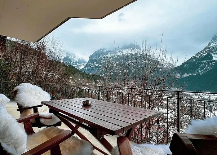 公寓 Aphrodite Ost With Magnificent Eiger View 格林德瓦